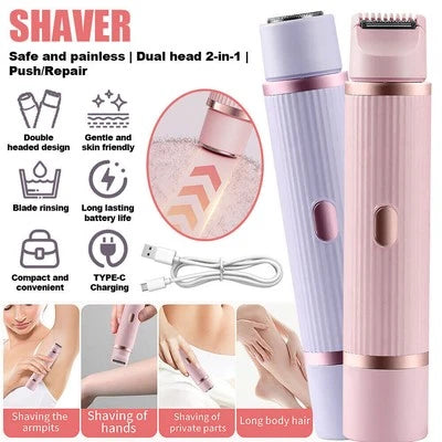 2 in 1 Women Body Shaver